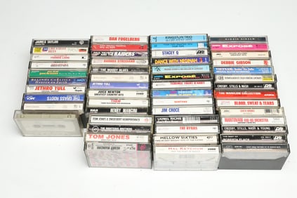 Vintage Cassette Tapes Collections Of 50 Rock Country