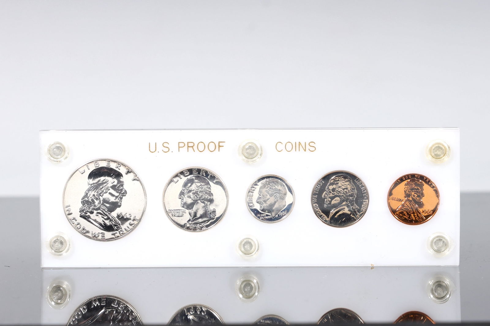 1962 US Proof Coin Set In Capitol Plastic Holder (1 of 9)