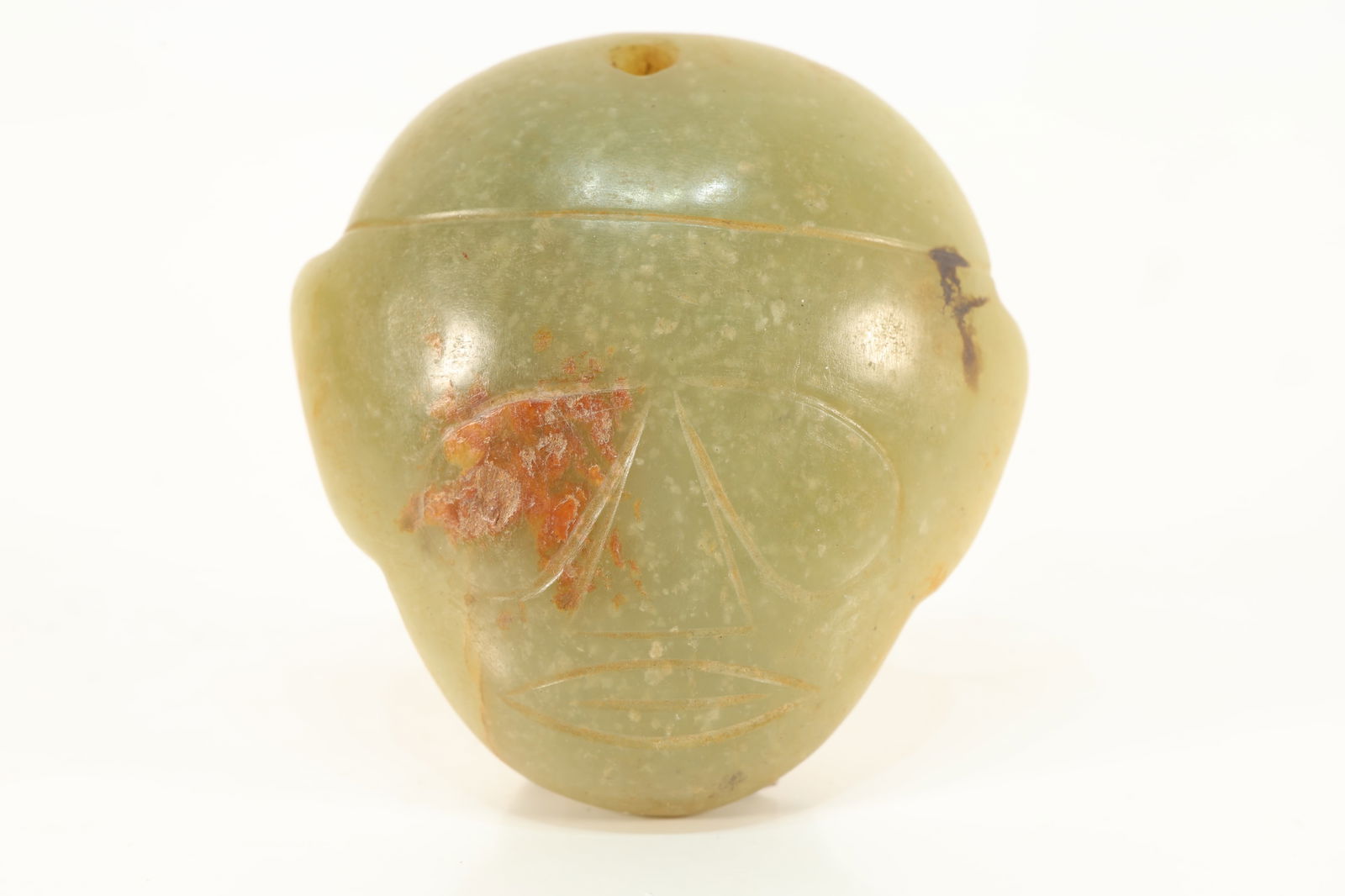 Jade Carved Beast Face Pattern Bi (1 of 4)