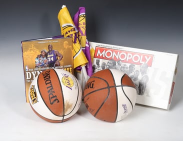 Assorted LAKERS 2001,2002 Basketballs Book And Game