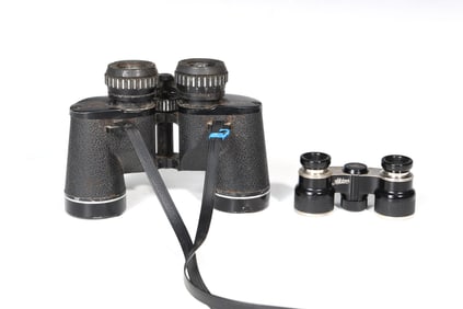 Vintage Mayflower Binoculars With G.Rodenstone Miniature Binculars