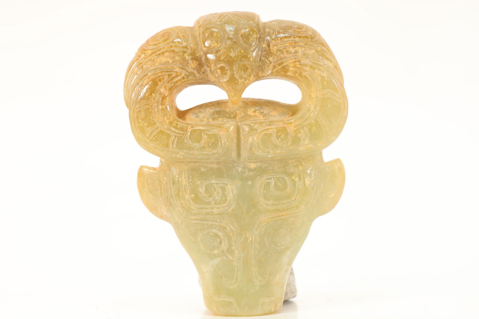 Jade Carved Beast Face Pattern Ornament (1 of 6)