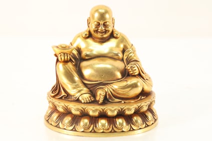Gilt Bronze Maitreya Figure