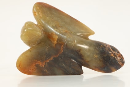 Jade Carved Bird Shape Ornament
