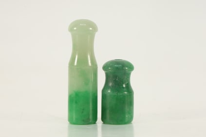 Pair of Jadeite Cigarette Holder