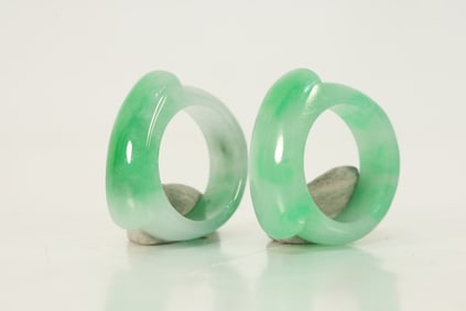 Pair of Jadeite Finger Ring