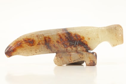 Jade Carved Insent Shape Ornament