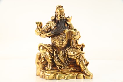 Gilt Bronze GuanYu Figure