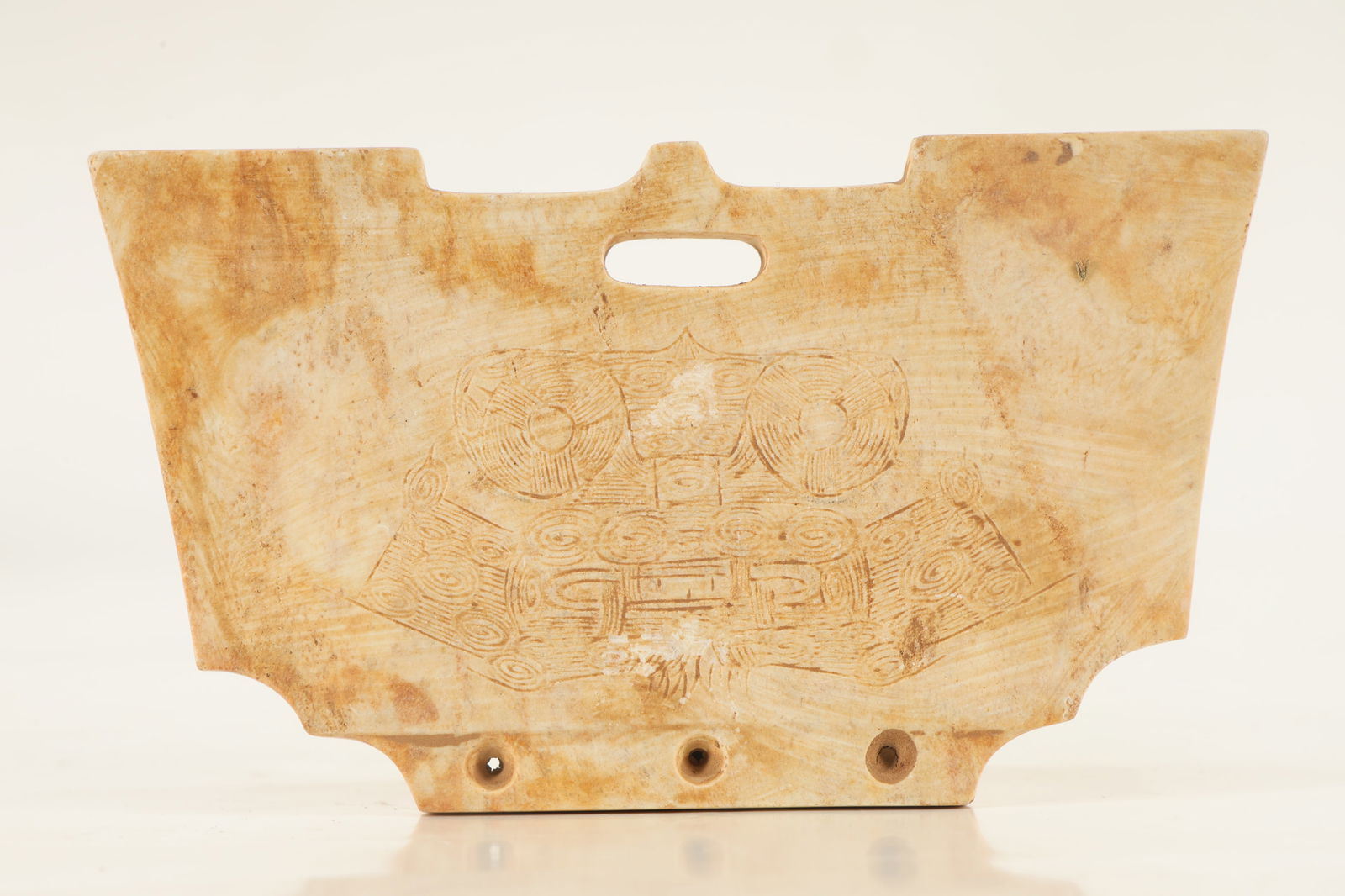 Jade Carved Beast Face Pattern Bi (1 of 5)