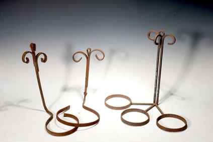 Wrought Iron Plant Hangers Set Of 3