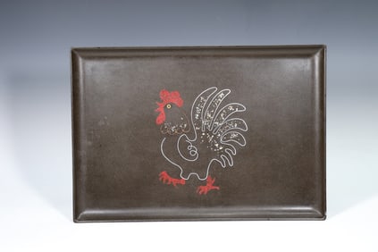 Couroc Of Monterey Mid Century Modern Serving Tray Inlay