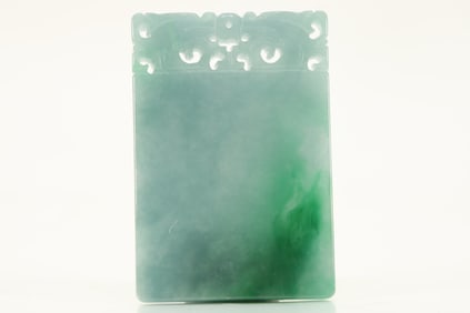 Jadeite Carved Dragon Pattern Pendant