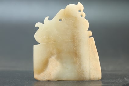 Jade Carved Dragon Pattern Ornament