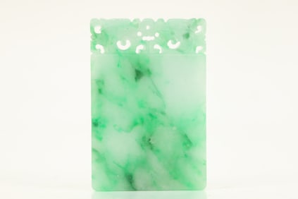 Jadeite Carved Dragon Pattern Pendant