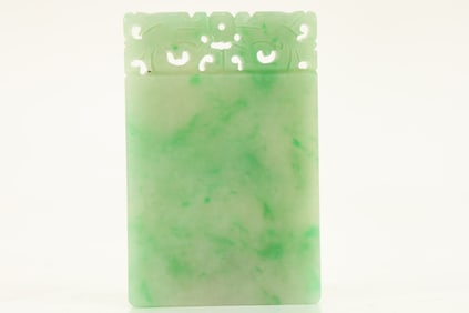 Jadeite Carved Dragon Pattern Pendant
