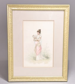 Vintage Female Portrait Print