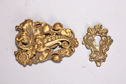 Ornate Floral Bronze Victorian Decorations Ornament