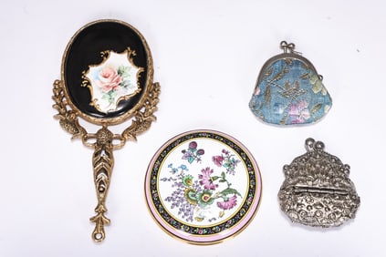 Group Of Hand Mirror And Mini Purse