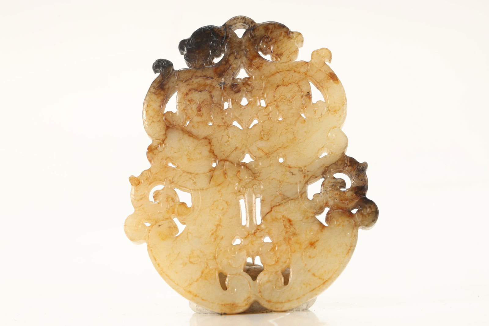Jade Carved Dragon Pattern Bi (1 of 5)