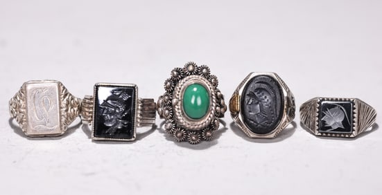 Five Of Sterling Silver Ring Collection