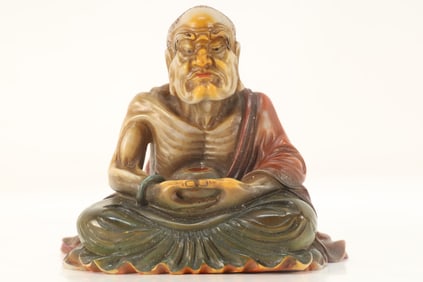 Shoushan Carved Arhat Ornament