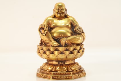 Gilt Bronze Maitreya Figure