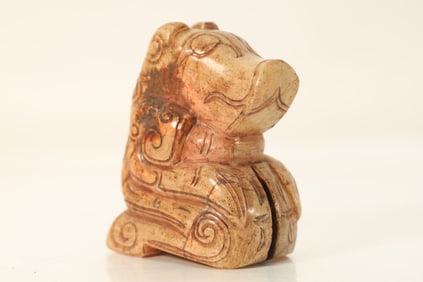 Jade Carved Beast Shape Ornament
