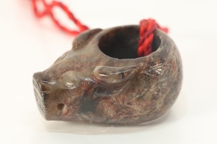 Jade Carved Beast Shape Thumb Ring