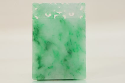 Jadeite Carved Chi Dragon Pattern Pendant