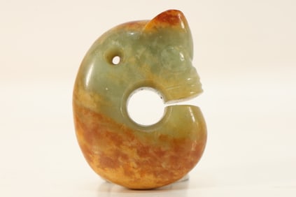 Hongshan Jade Carved Pig Dragon Shape Ornament