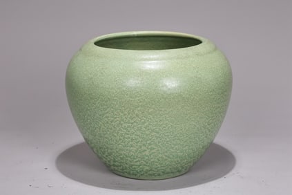 Haeger Art Pottery Frosted Green Glaze Vase