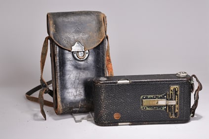 Vintage Kodak No.1A Folding Camera With Leather Case