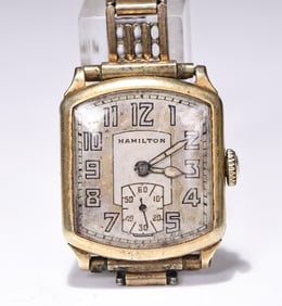Hamilton 987F Men's 14k Gold Filled 17Jewels Wristwatch c1930