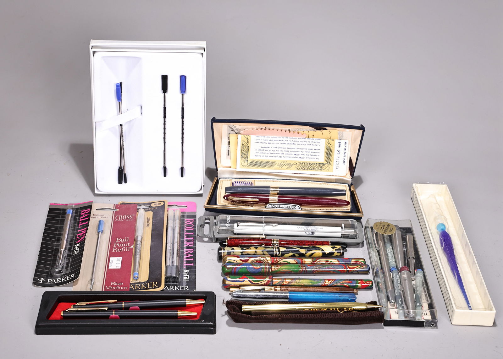 Collection Of Fountain Pen Parker And Ballpoint Refill, Sheaffer's (1 of 7)