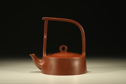 Purple Clay Handle Pot