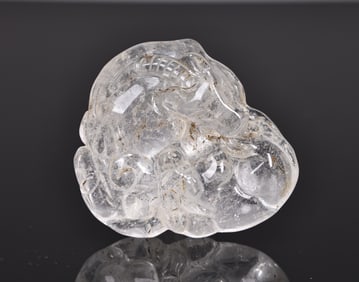Chinese Clear Crystal Beast Ornament