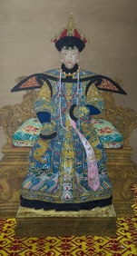 Chinese Drawing Portrait Queen Painting,Lang Shining Mark