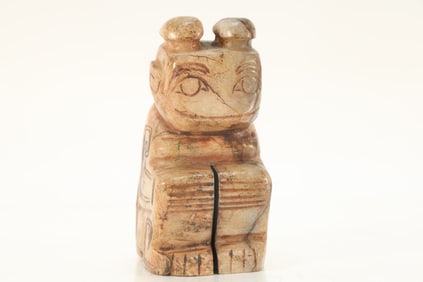 Jade Carved Character Shape Ornament
