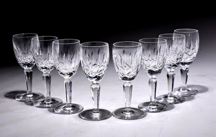 Waterford 5" Kildare Cordial Crystal Wine Glasses Set Of 8,