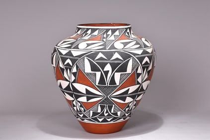 Native American Acoma New Mexico Frances Concha Pottery Large Vase