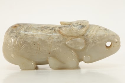 Jade Carved Beast Shape Ornament