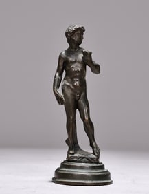 Vintage Bronze Sculpture Of Michelangelo's David
