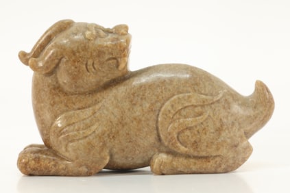 Jade Carved Beast Shape Ornament