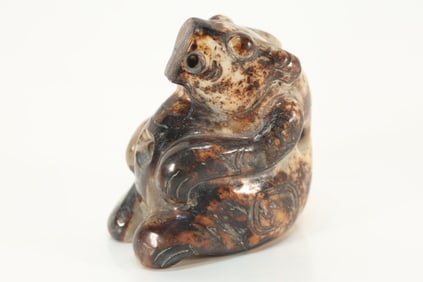 Jade Carved Bear Shape Ornament