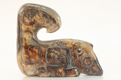 Jade Carved Beast Shape Ornament