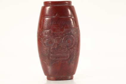 Liangchu Jade Carved Beast Face Pattern Ornament