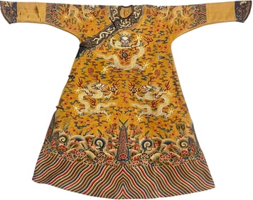 Silk Dragon Pattern Embroidery Dragon Robe