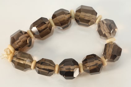 Black Crystal Bead Bracelet
