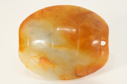 Hongshan Jade Carved Turtle Shell Shape Ornament