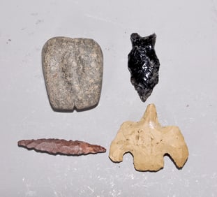 Collection Of Native American Stones Artifacts